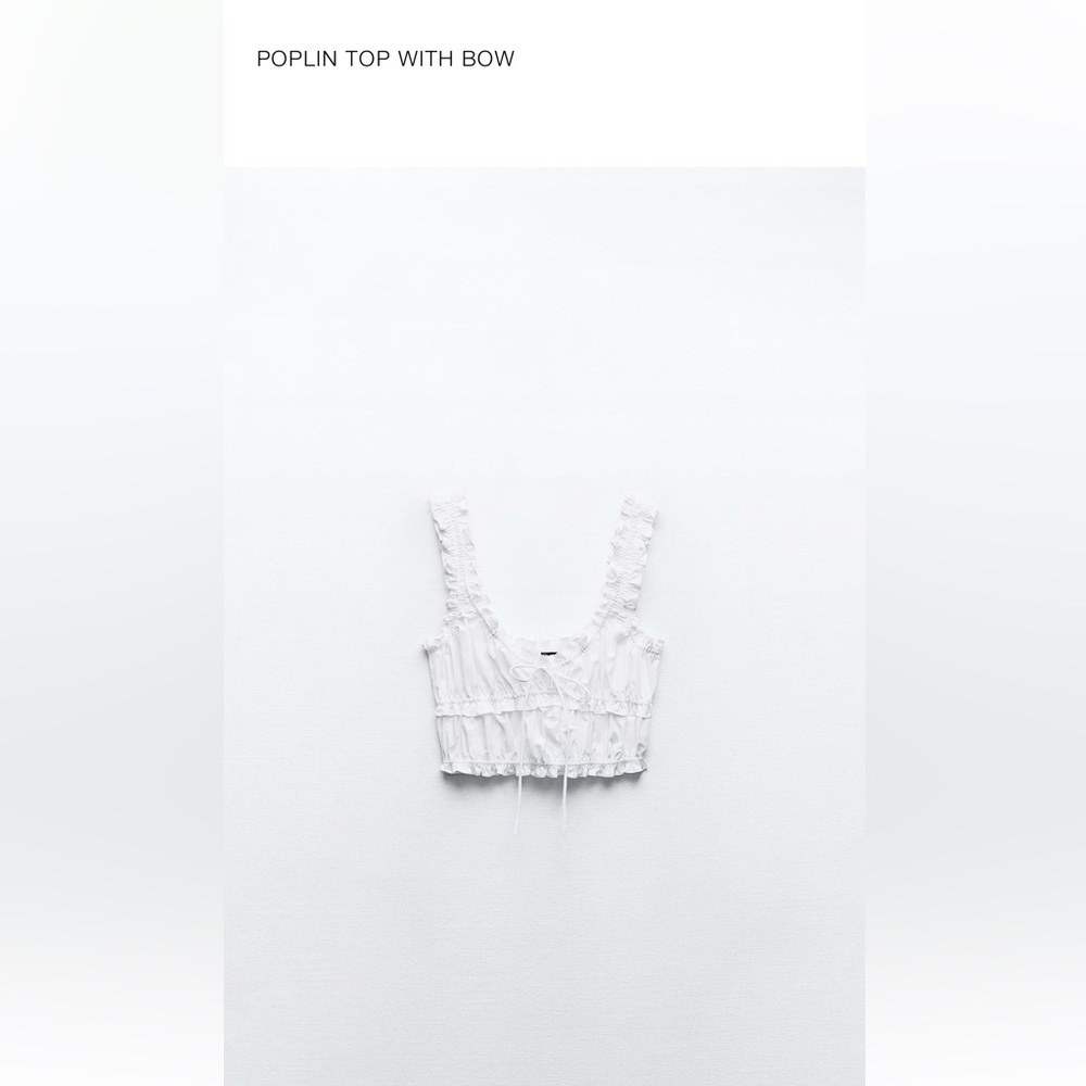 Zara Poplin Top